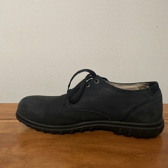 Bogs Eugene Black Leather Waterproof Lace Up Mens Low Top Shoes Size 9 main image 7